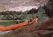 Winslow Homer Canoe Guide Spain oil painting artist